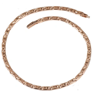 Japan and South Korea Deluxe High Grade Pure Titanium Inlay Genuine 999 Pure Germanium Magnetic Rose Gold Titanium Necklace