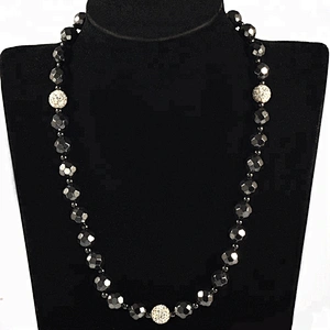 Wollet Fashion Shambhala Hematite Magnet Bead Clasp Magnetic Bead Necklace