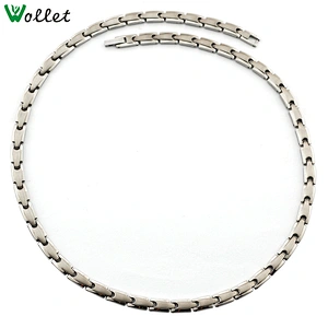 wollet jewelry wholesale infrared negative ion magnetic germanium titanium necklace