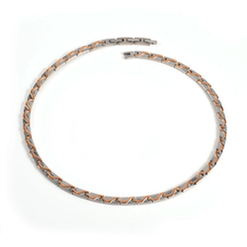 Wollet Elegant Natural Pain Relief Titanium Magnetic Therapy Necklace for Neck Arthritis Migraine Headaches Shoulders and Back