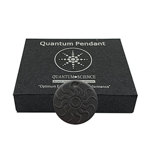 Wollet EMF Protection Negative Ion Energy Volcanic Lava Scalar Energy Quantum Pendants with Gift Box and Energy Card