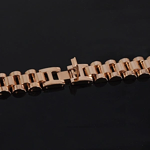 Wollet Fashion Japan Health Healing Energy Negative Ion Bio Magnetic Therapy Gold Plated Stainless Steel Bracelet