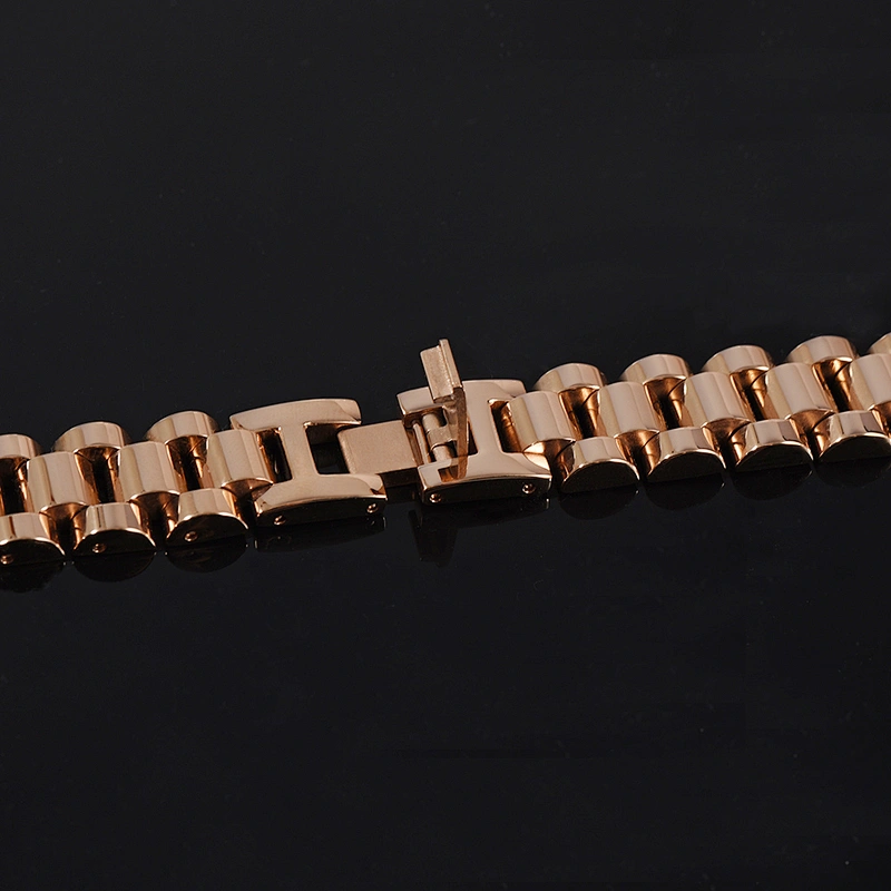 Wollet Fashion Japan Health Healing Energy Negative Ion Bio Magnetic Therapy Gold Plated Stainless Steel Bracelet