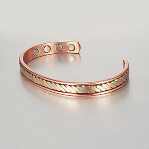 Wollet Good Energy Arthritis Pain Relief Therapy Healthy  Pure Copper Healing Bio Magnetic Bracelet