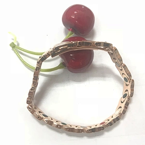 Wollet 5 in 1 Bio Energy Magnetic Tourmaline Element Tungsten Bracelet