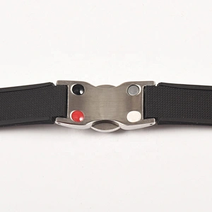 Wollet Powerful Golf Balance Magnetic Ion Silicone Energy Bracelet with Detachable Onyx Ball Marker