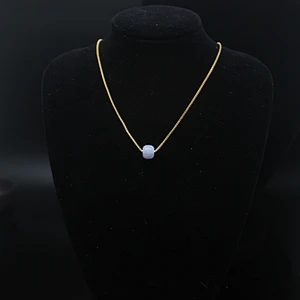 Wollet Minimalist Lucky Jade Jewelry Ice Waxy Natural Emerald Bead Choker Necklace