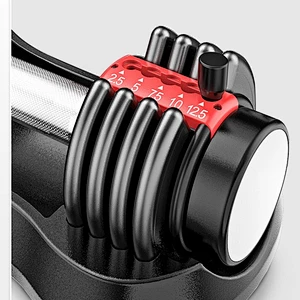 Wollet Quick Automatic Adjustment Dumbbells Home Fitness Exercise Arm Muscle Fitness Equipment Adjustable Barbell