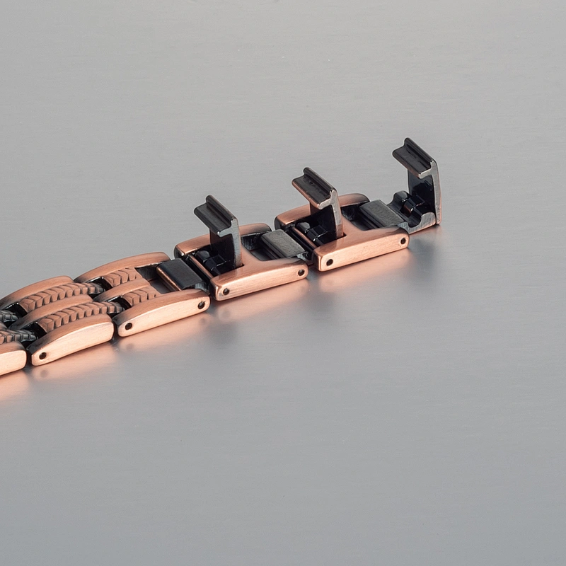 Wollet Adjustable Size Relieve Arthritis Pain Copper Double Row Magnetic Therapy Bracelet