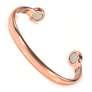 Wollet Fashion Health Energy Power Big Neodymium Magnet Copper Magnetic Bangle