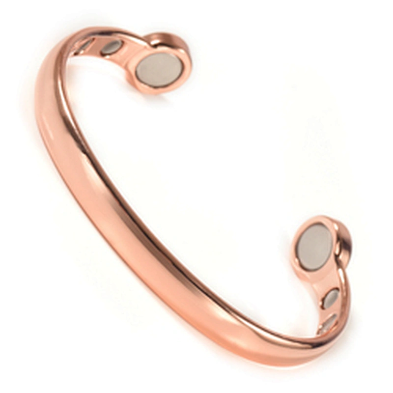 Wollet Fashion Health Energy Power Big Neodymium Magnet Copper Magnetic Bangle