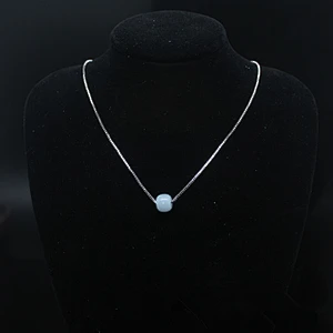 Wollet Minimalist Lucky Jade Jewelry Ice Waxy Natural Emerald Bead Choker Necklace