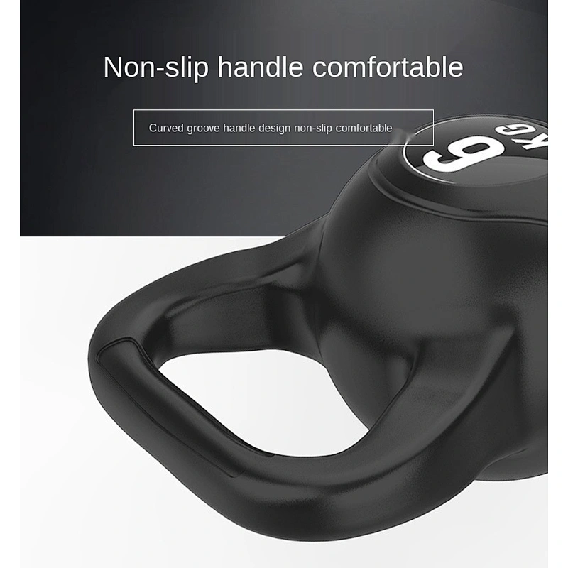 Wollet 4/6/8/10 KG Weight Eco Friendly Gym Equipments E-Coating Unfilled Competition Silicone Kettlebell