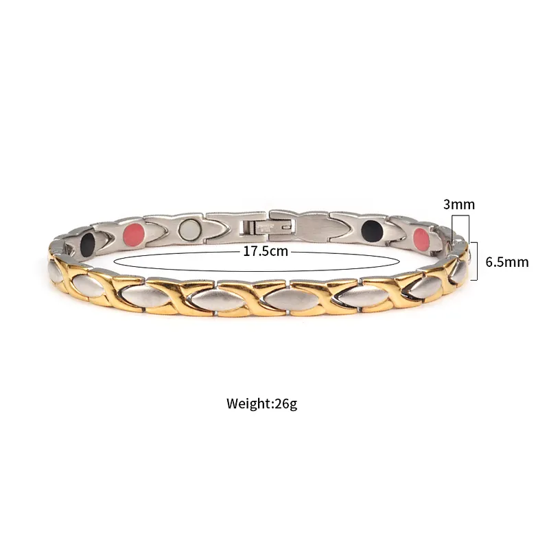 Wollet Health Medical-Grade 99.5% Pure Copper Bracelet  Neodymium Magnetic  Copper Bracelet