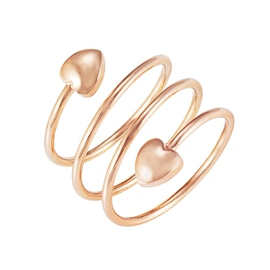 Wollet Adjustable Size Relief Arthritis Rose Gold Solid Copper Magnet Treatment Finger Ring Jewelry