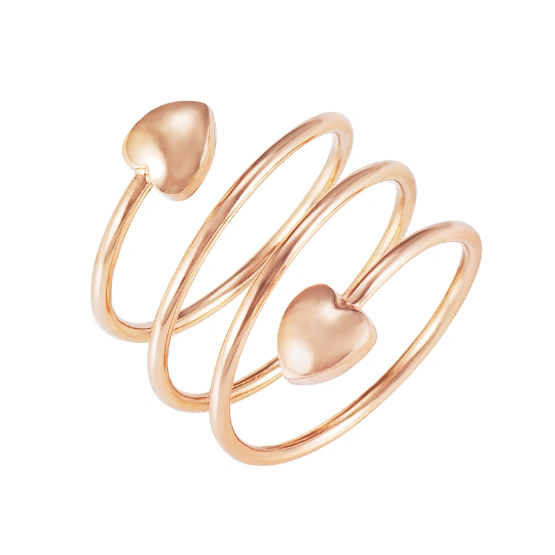 Wollet Adjustable Size Relief Arthritis Rose Gold Solid Copper Magnet Treatment Finger Ring Jewelry