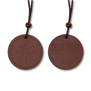 Wollet EMF Protection Negative Ion Energy Volcanic Lava Scalar Energy Quantum Pendants with Gift Box and Energy Card
