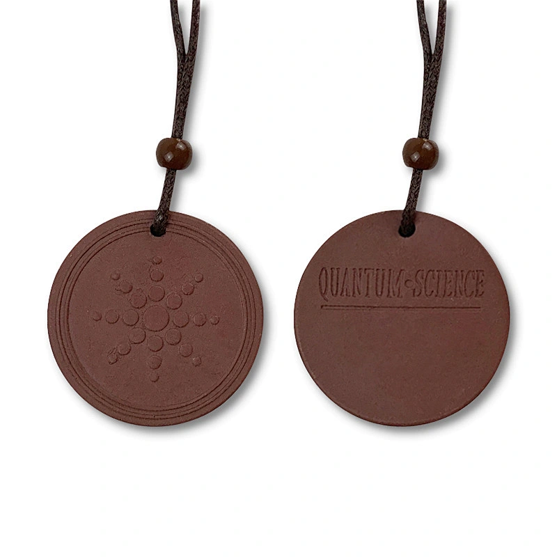 Wollet EMF Protection Negative Ion Energy Volcanic Lava Scalar Energy Quantum Pendants with Gift Box and Energy Card