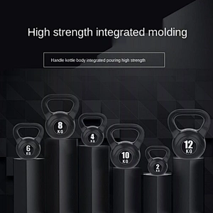 Wollet 4/6/8/10 KG Weight Eco Friendly Gym Equipments E-Coating Unfilled Competition Silicone Kettlebell