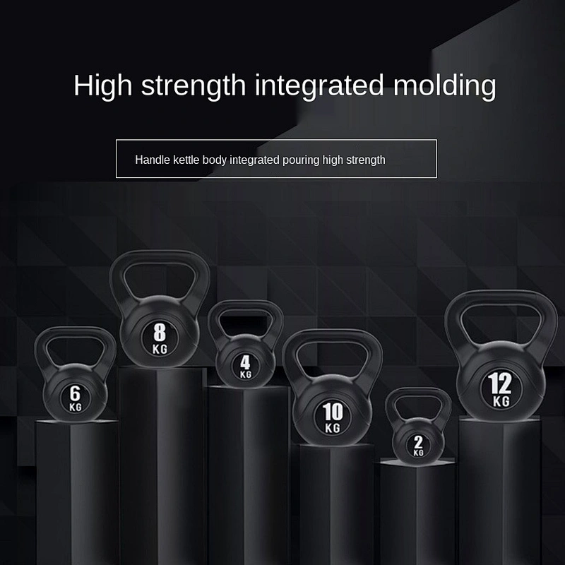Wollet 4/6/8/10 KG Weight Eco Friendly Gym Equipments E-Coating Unfilled Competition Silicone Kettlebell
