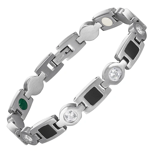 Wollet CZ Charm Elegant Jewelry Customize Design Wellness Enamel Bracelets for Women