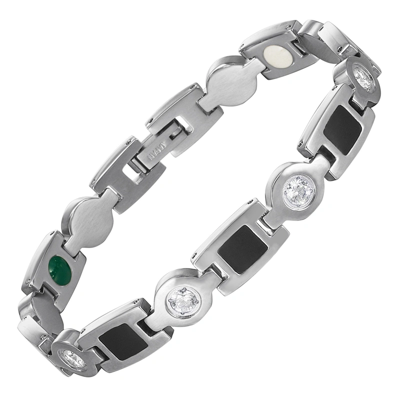 Wollet CZ Charm Elegant Jewelry Customize Design Wellness Enamel Bracelets for Women