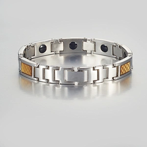 Wollet Unique Design Inoxydables Tarnish Free Magnetic Titanium Bracelet for Blood Pressure