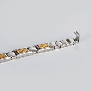 Wollet Unique Design Inoxydables Tarnish Free Magnetic Titanium Bracelet for Blood Pressure