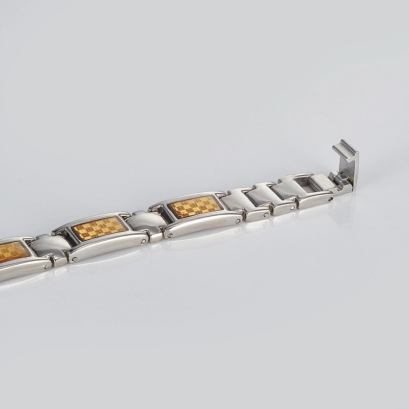 Wollet Unique Design Inoxydables Tarnish Free Magnetic Titanium Bracelet for Blood Pressure