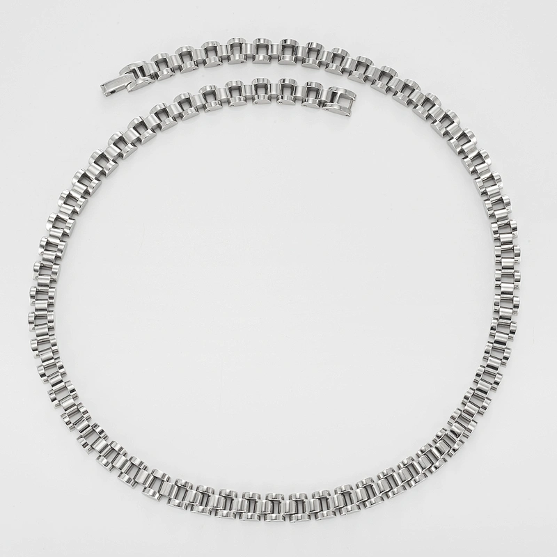Wollet Unisex Comfortable Fit Chains Jewelry Gift Good Energy Magnetic Stainless Steel Necklace