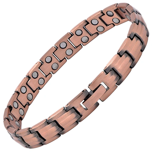 Wollet Fashion Health Copper Metal Bracelets Jewellery Copper Magnetic Men Anklet