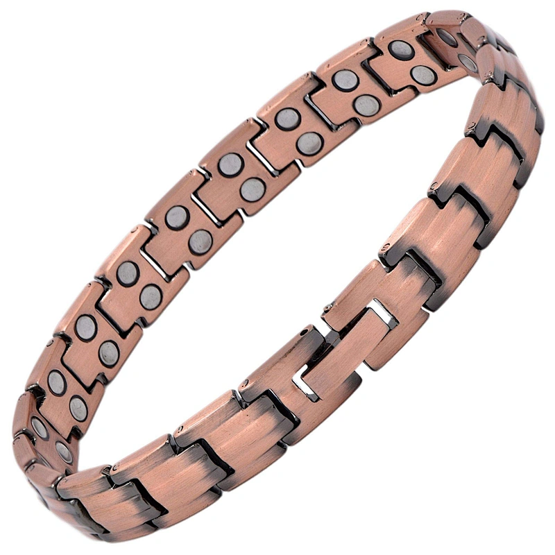 Wollet Fashion Health Copper Metal Bracelets Jewellery Copper Magnetic Men Anklet