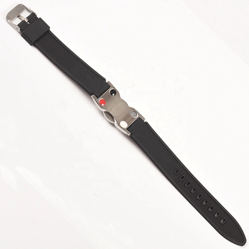 Wollet Powerful Golf Balance Magnetic Ion Silicone Energy Bracelet with Detachable Onyx Ball Marker