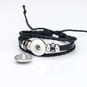 Wollet Souvenirs Gift Multi-Layered Red White Green Russian UK Italian American Flag Braided Football Bracelet