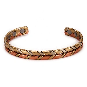 Wollet Wholesale Classic Magnetic Arthritis Pain Relief Therapy Healthy Copper Bracelet