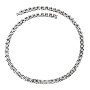 Wollet Unisex Comfortable Fit Chains Jewelry Gift Good Energy Magnetic Stainless Steel Necklace