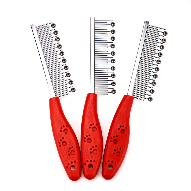 Long & Short Stainless Steel Teeth Dog & Cat pet Grooming Pet hair Comb for Removing Matted Fur, Knots & Tangles