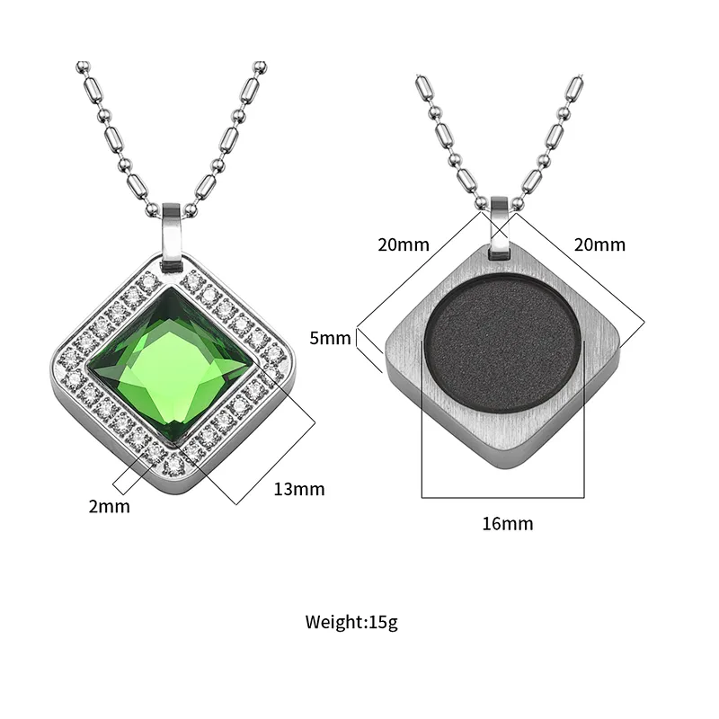 Wollet Energy Negative Ion 316 Stainless Steel Necklace Pendant For Women