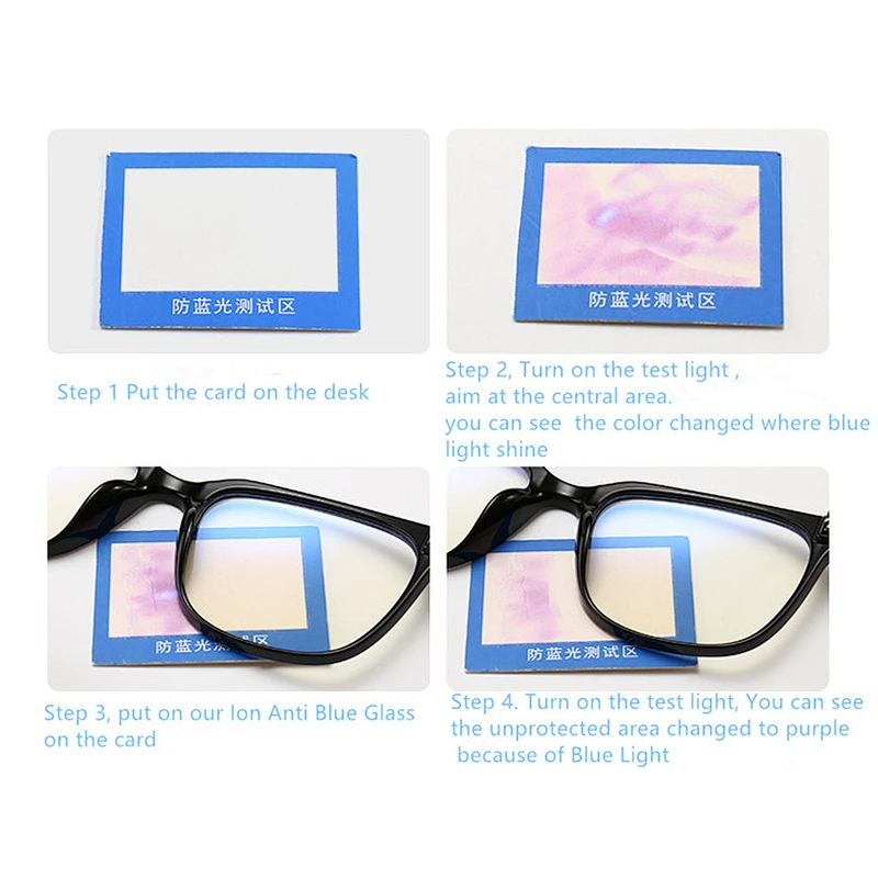 Wollet Tr 90 EMF Shielding Protection Far-Infrared Quantum Negative Ion Computer Anti-Blue Light  Glasses
