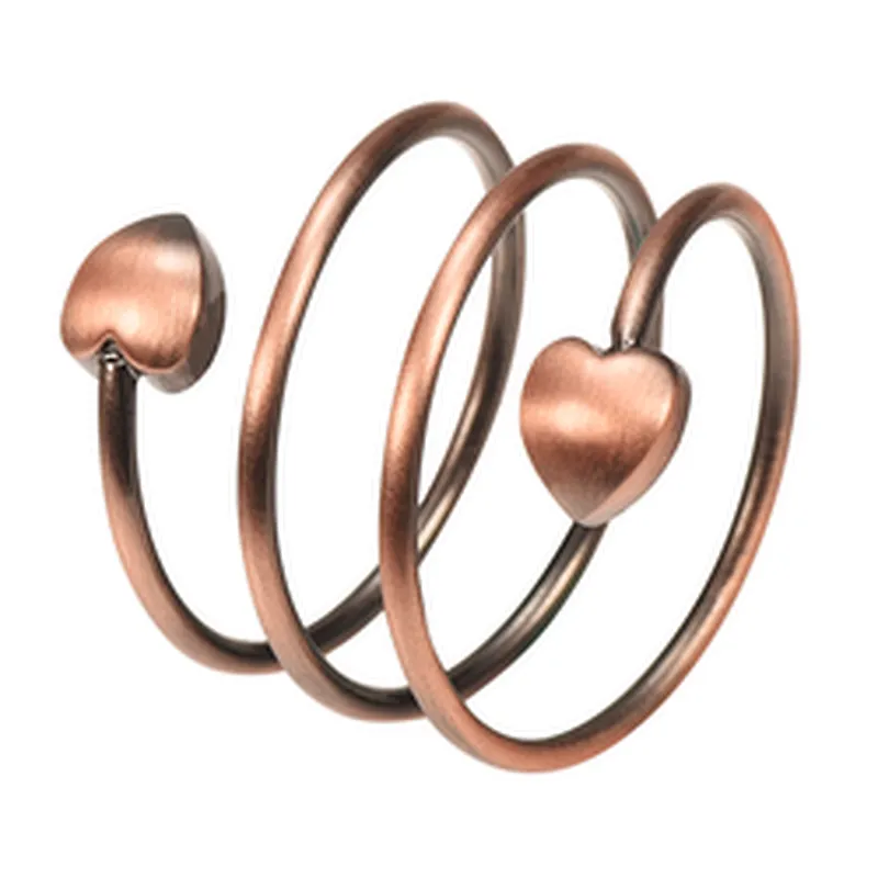 Wollet Twist Cable Bangle Rose Gold Plating  Copper Magnetic Bangle