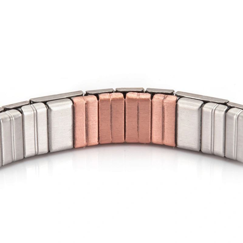 Wollet New Design Flexible Stainless Steel Magnetic Therapy Elastic Bracelet for Women and Girls