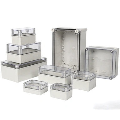 New Customized Electrical Polycarbonate Cable Junction Box  Enclosure Plastic Waterproof Box for Outdoor Lighting