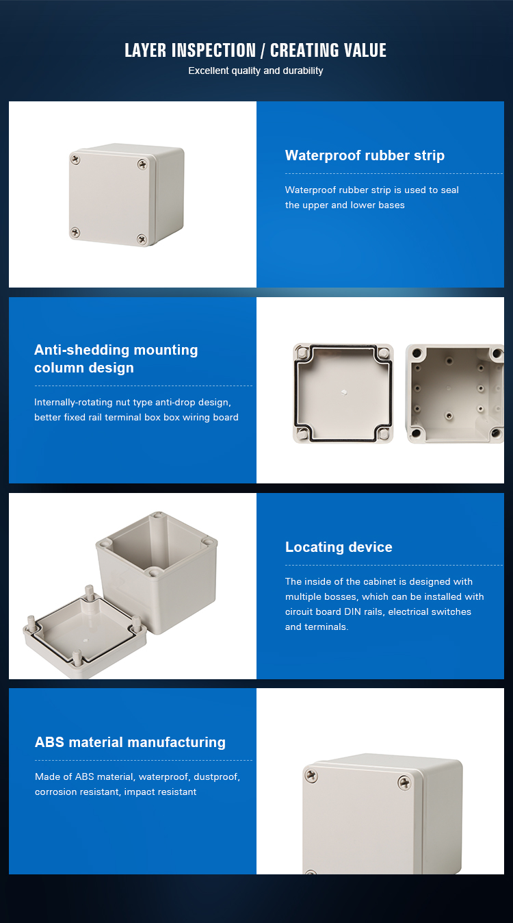 Manufacturer Plastic Enclosure,PVC Outdoor Cable TV,Junction Box