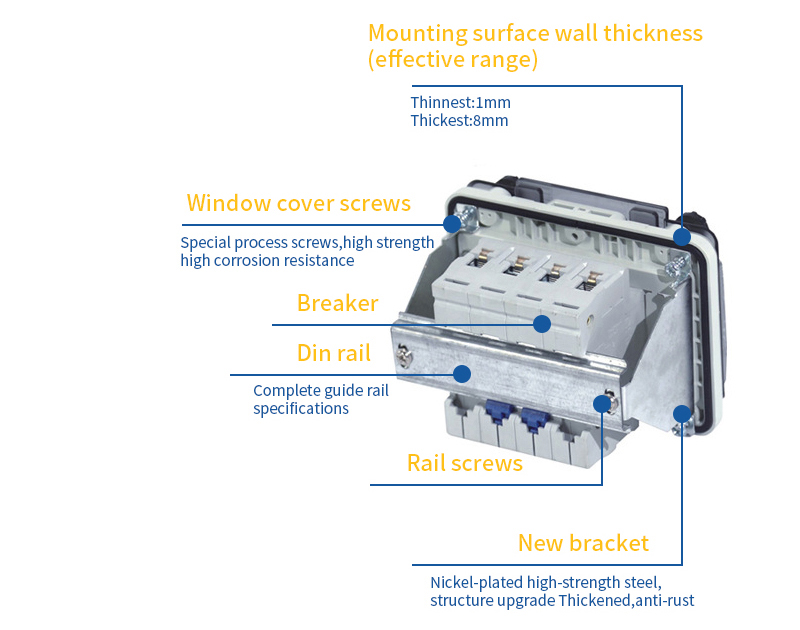 ABS Outdoor ABS Plastic transparent cover panel box electric control box