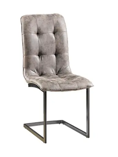 modern grey fabric dining chair