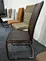 dark brown leather chair