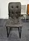 modern grey fabric dining chair
