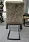 modern grey fabric dining chair