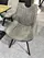 modern grey fabric dining chair