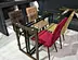 tempered clear glass table